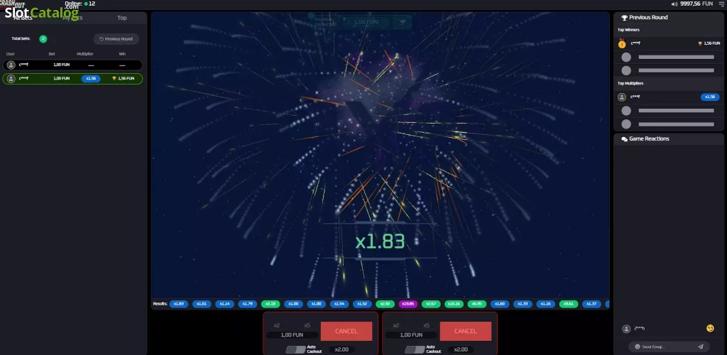 Crashout Fireworks A Thrilling Casino Game by 1x2gaming!